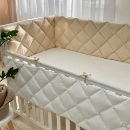 Protectie laterata patut bebe din 4 piese bej (2)